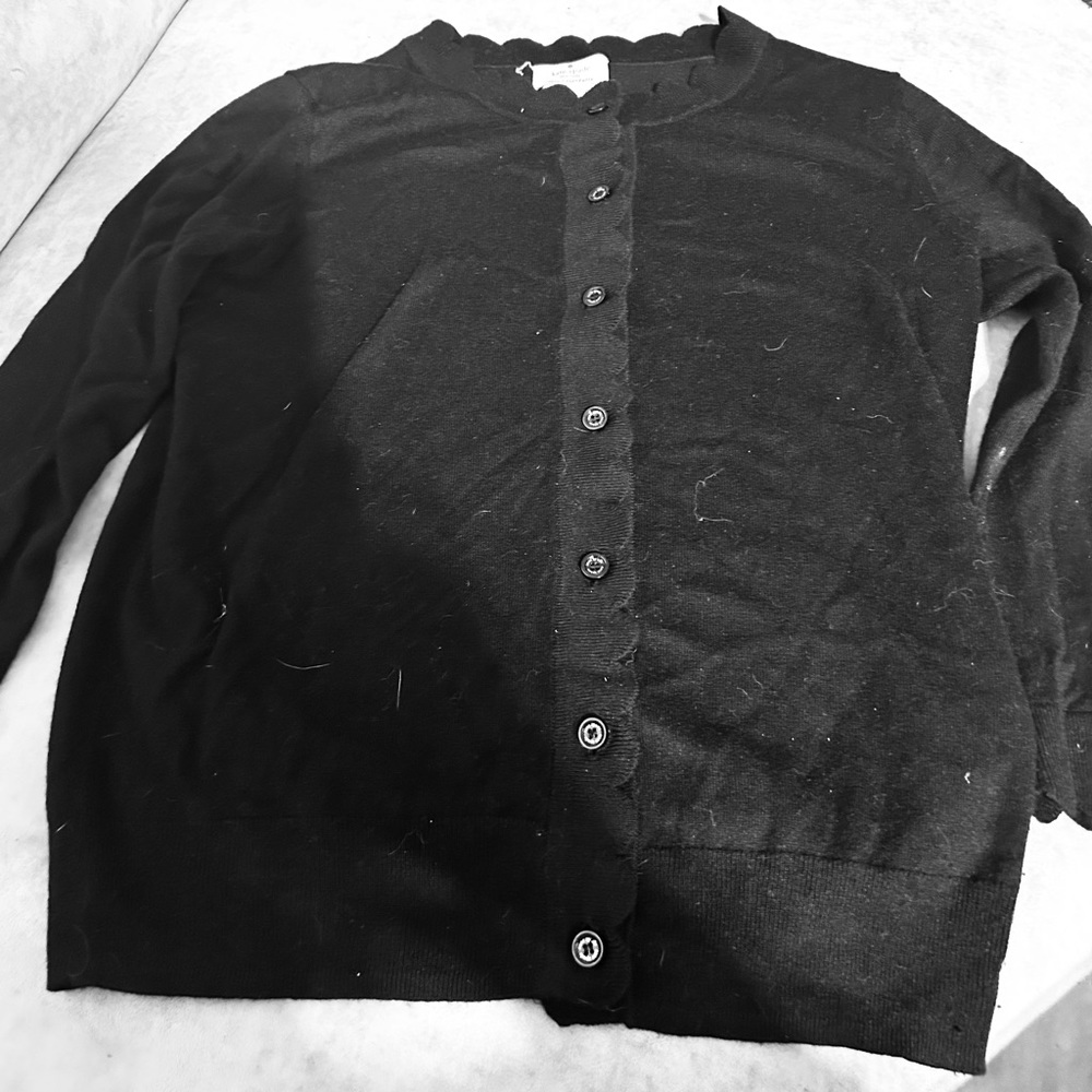 Size XS Kate Spade Cashmere and Silk Scalloped Sweater